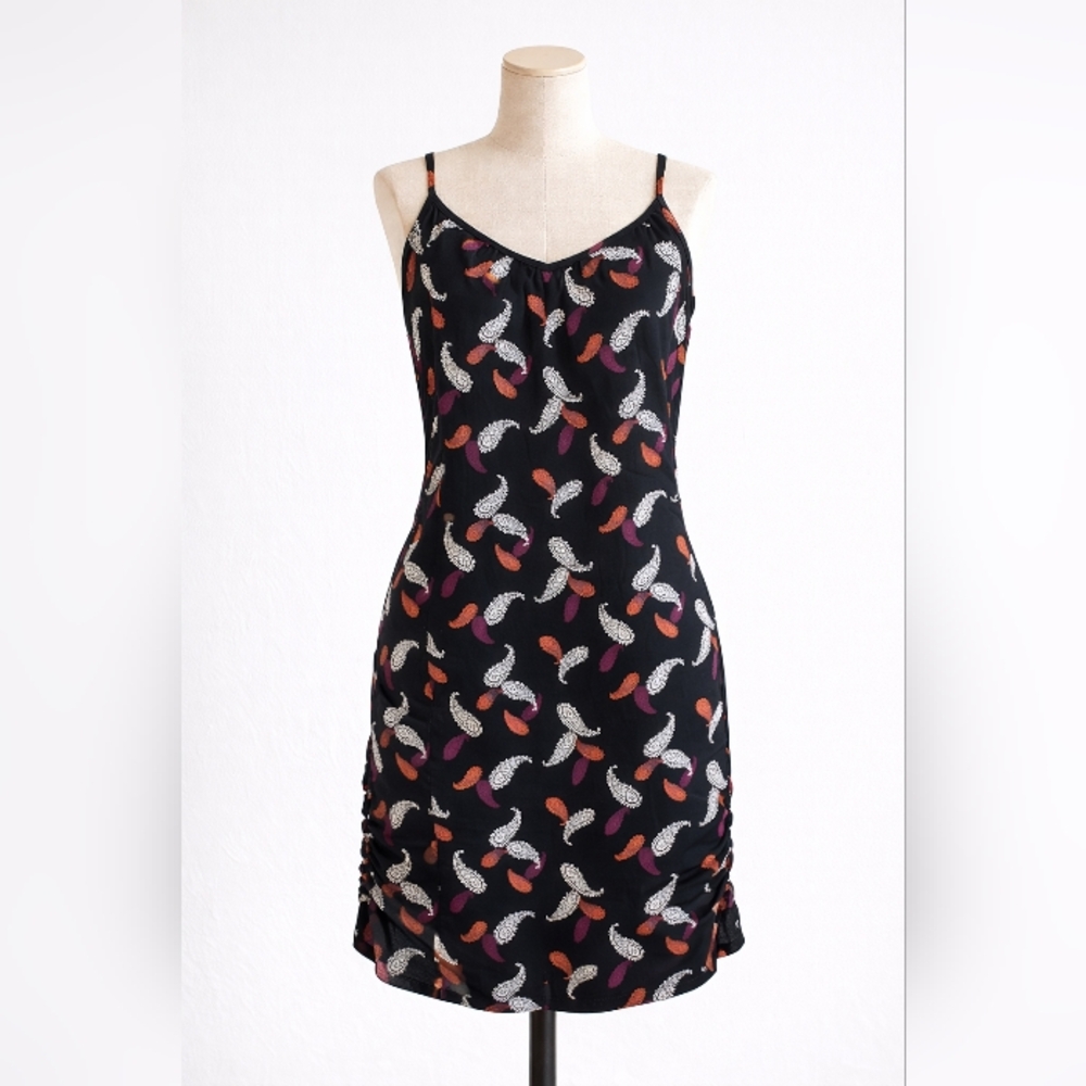🔥3For25$🔥| NWOT | Forever21 Spaghetti Strap Black Dress | Paisley - Picture 2 of 3